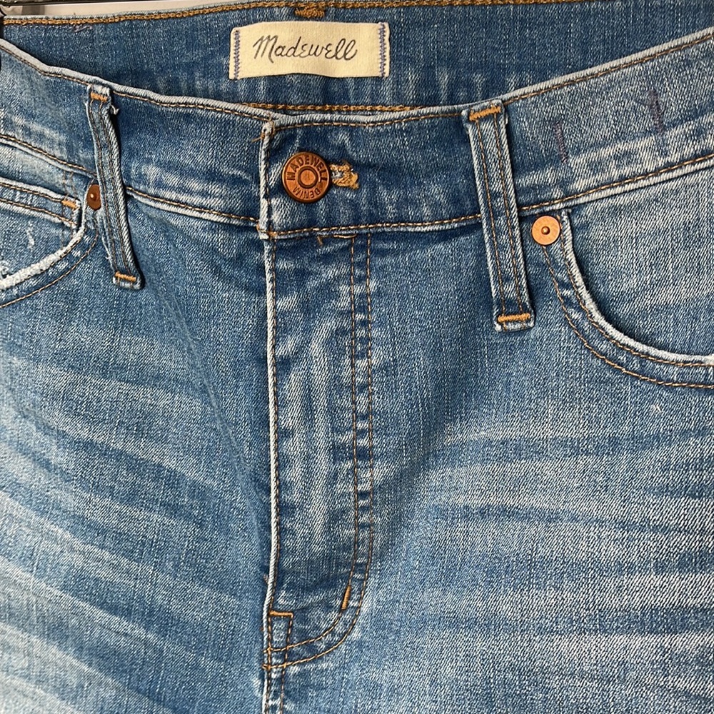 Madewell High Rise 10” Rise Ripped Skinny Ankle Jeans - Picture 5 of 10